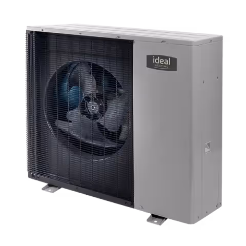 An image of an Ideal Logic Air heat pump