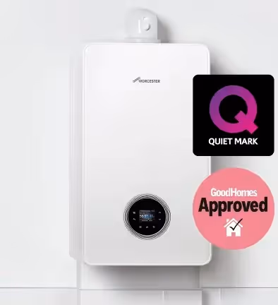 image of a Worcester Bosch on the wall of a home