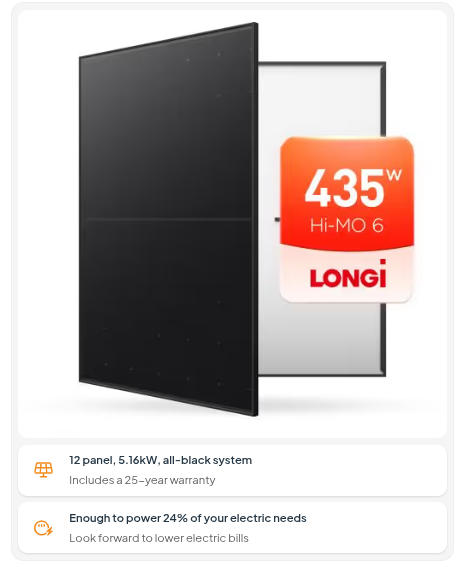 An image of the front and back of Longi 435w panels