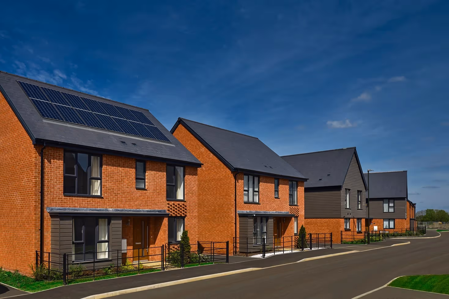 Solar panels on a roof