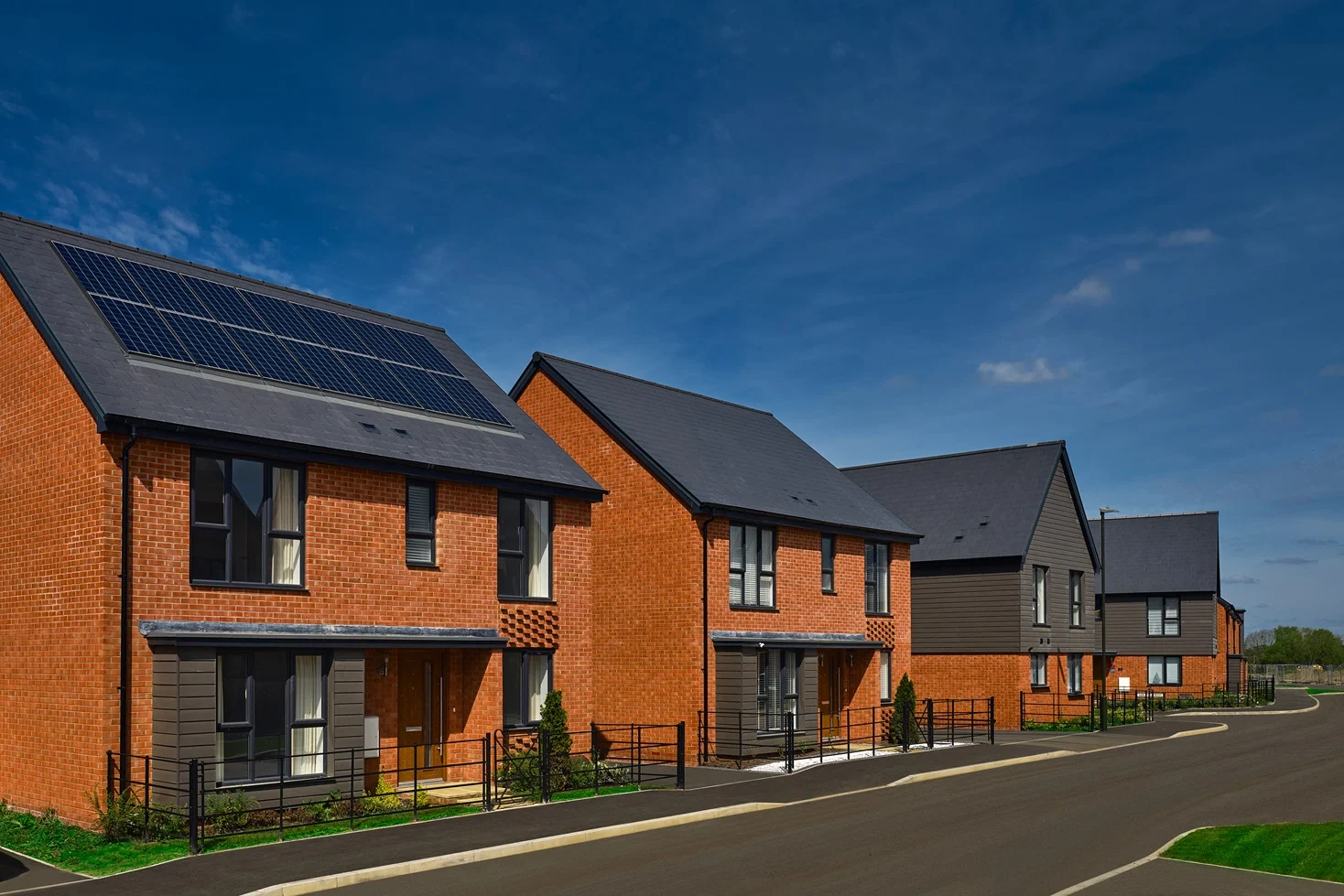 Solar panels on a roof