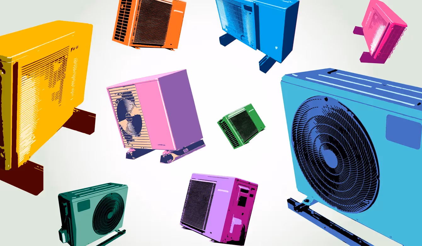 different types of heat pumps