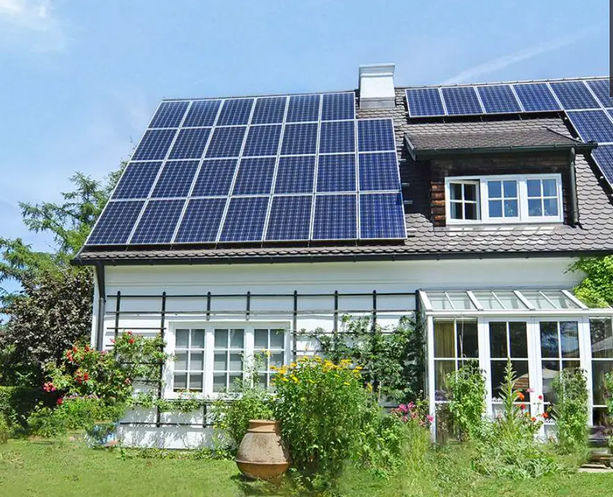 JA Solar panels on a residential roof (credit: JA Solar)