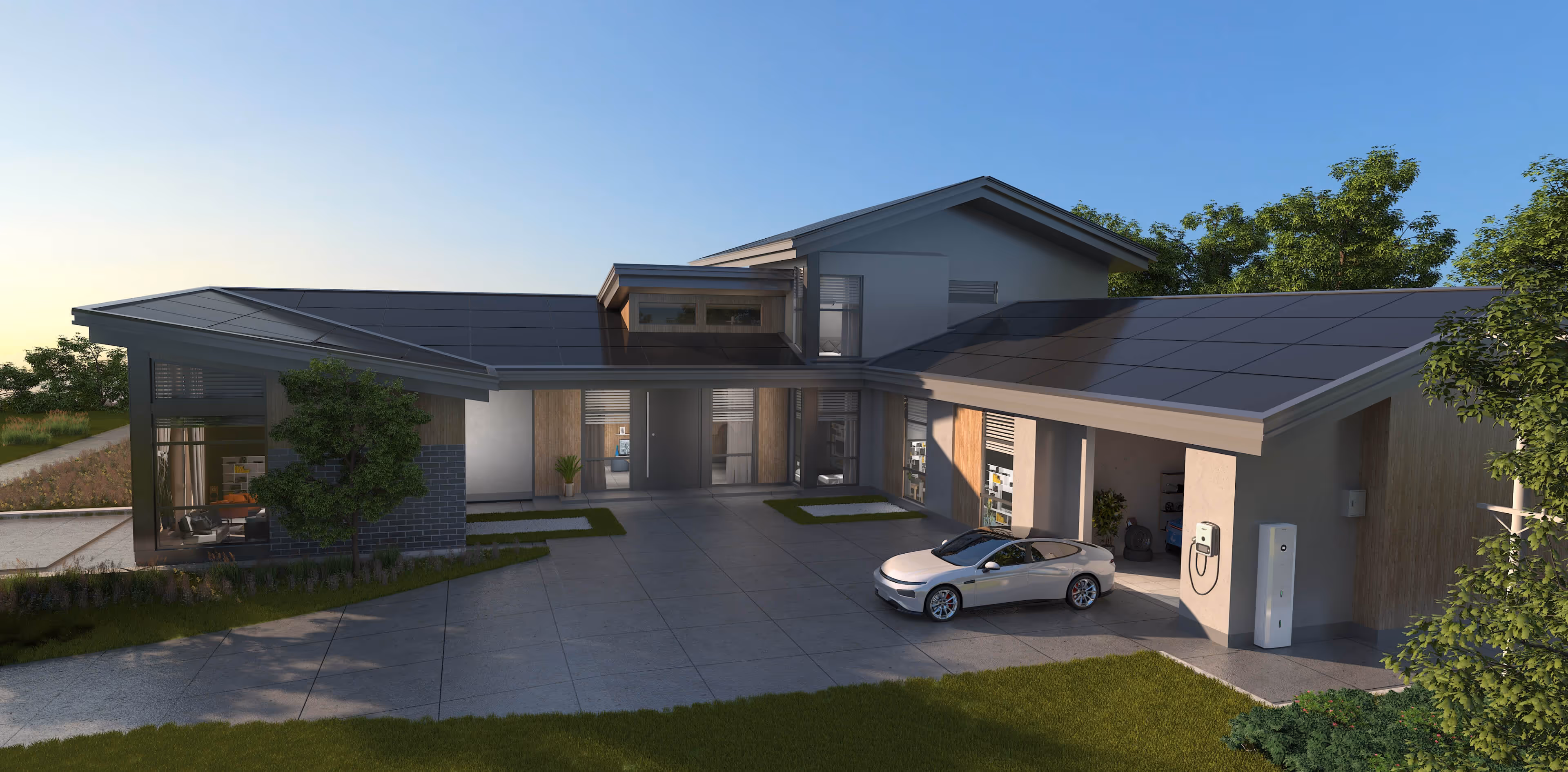 AIKO Solar Panels on a smart home