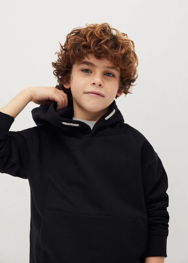 Boy wearing hood 