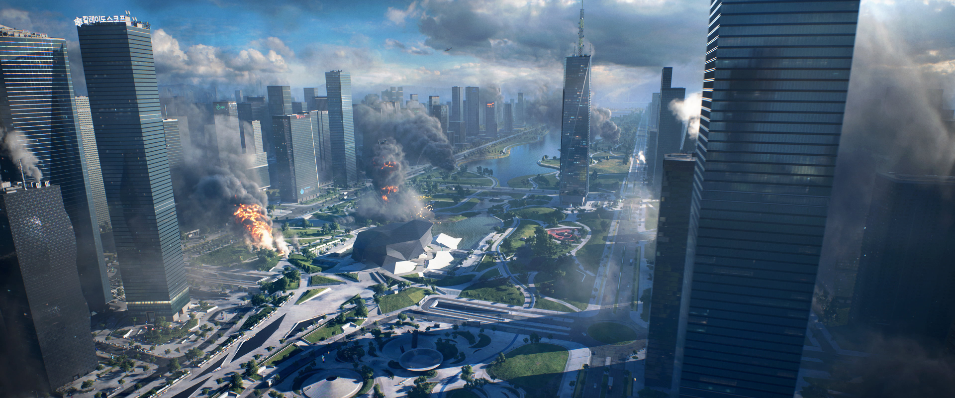 Cover image for the Frostbite Procedural Generator project (a screenshot of Battlefield 2042