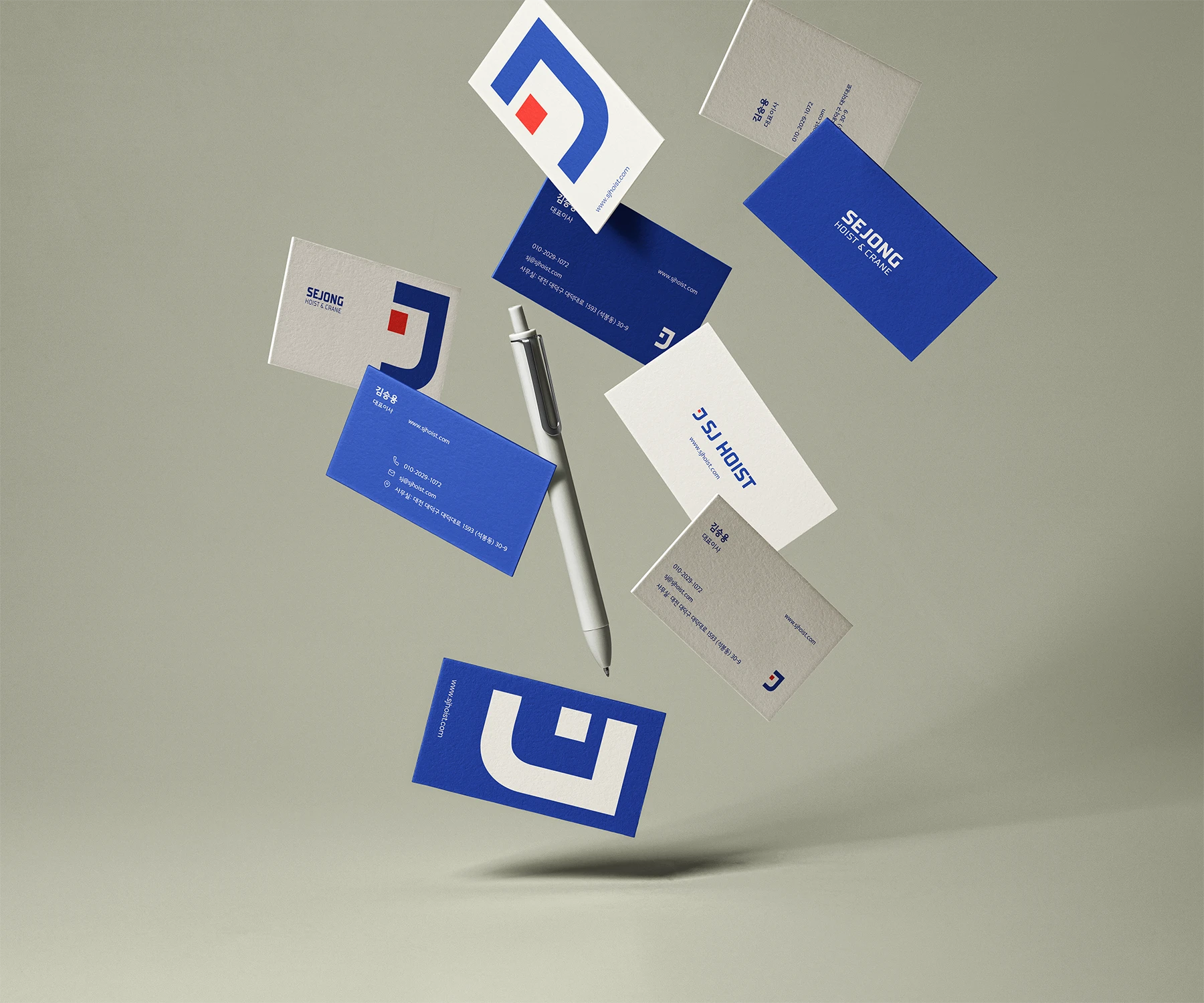 Mockup of business cards.