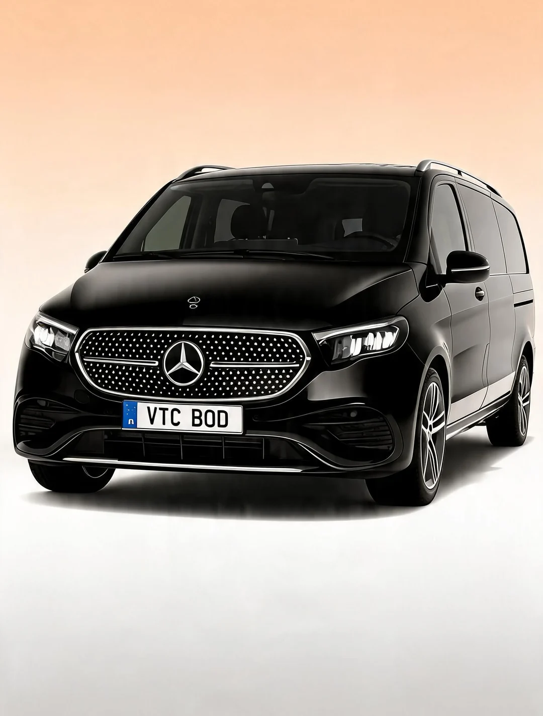 Mercedes Classe V noire — gamme Van Mercedes VTC Bordeaux