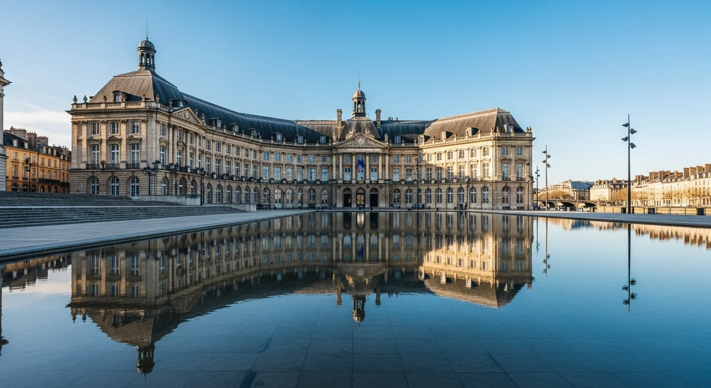 Flotte VTC Bordeaux — Toyota Yaris devant Place de la Bourse