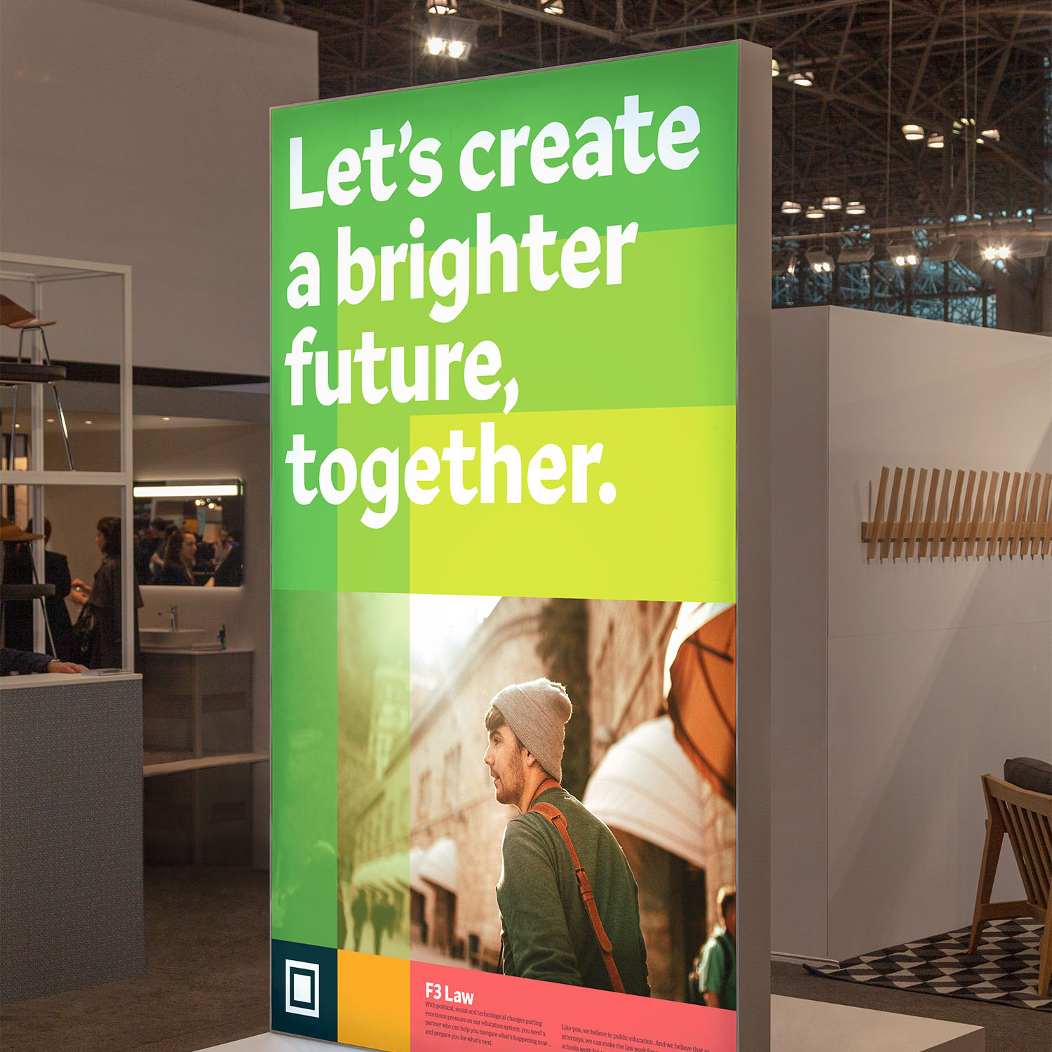 backlit poster