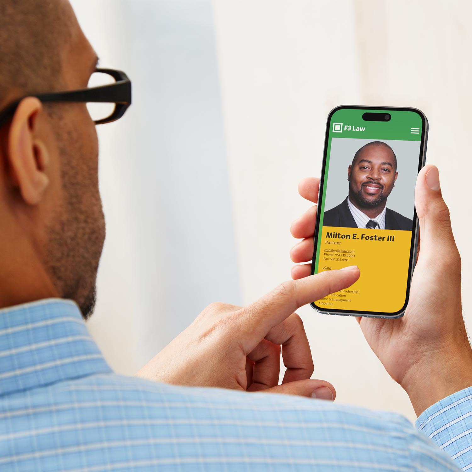 attorney page on phone