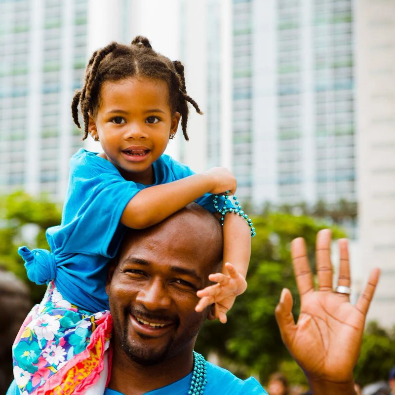 kid with dad