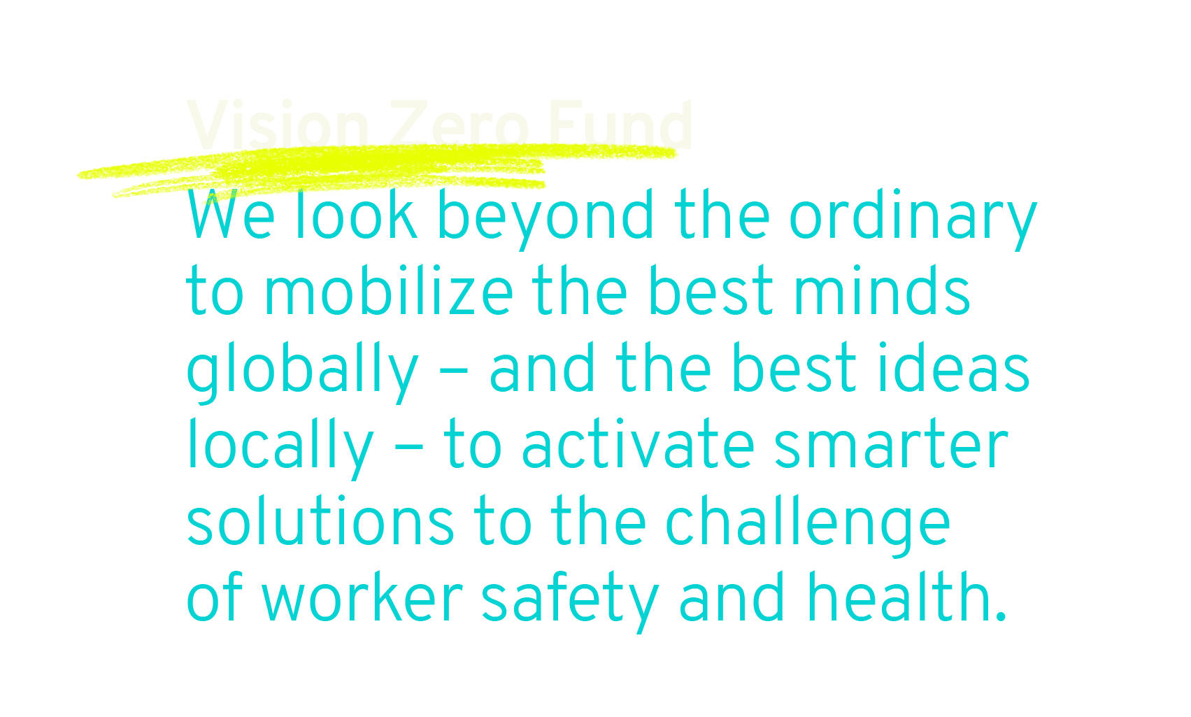 Vision Zero Fund messaging