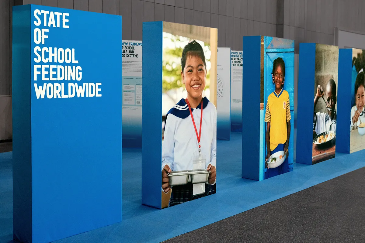 Photo of panels in an exhibition.