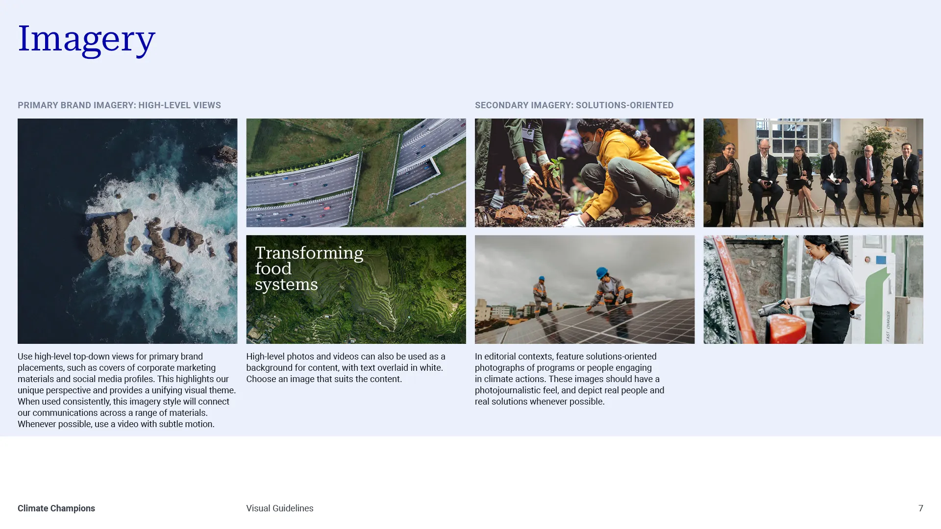 Page from a graphic guidelines document.