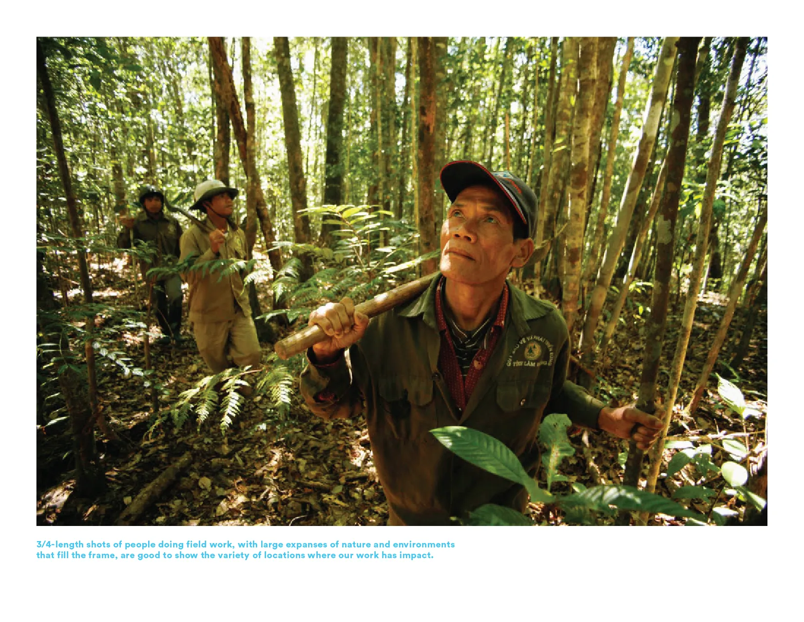 Photo of a man in the woods.