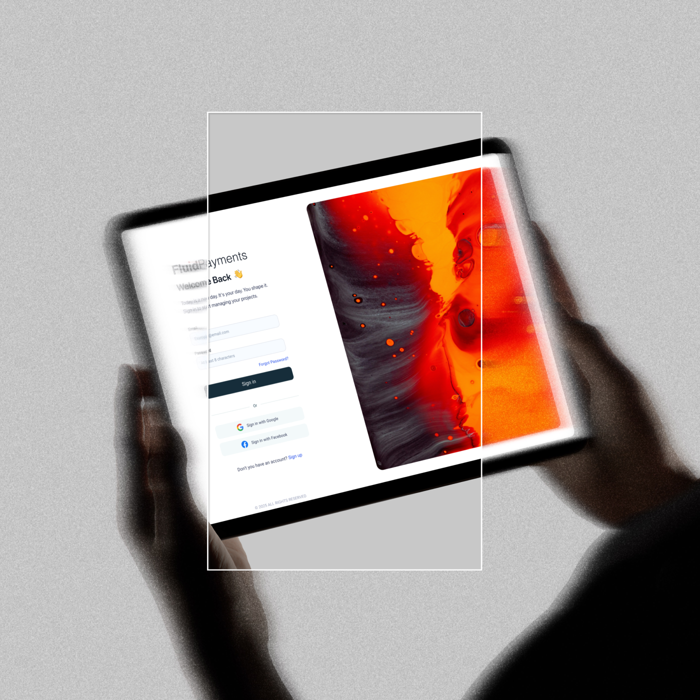Photo of an application on iPad