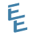 Stylized blue letter E composed of three horizontal bars with gaps, arranged vertically.