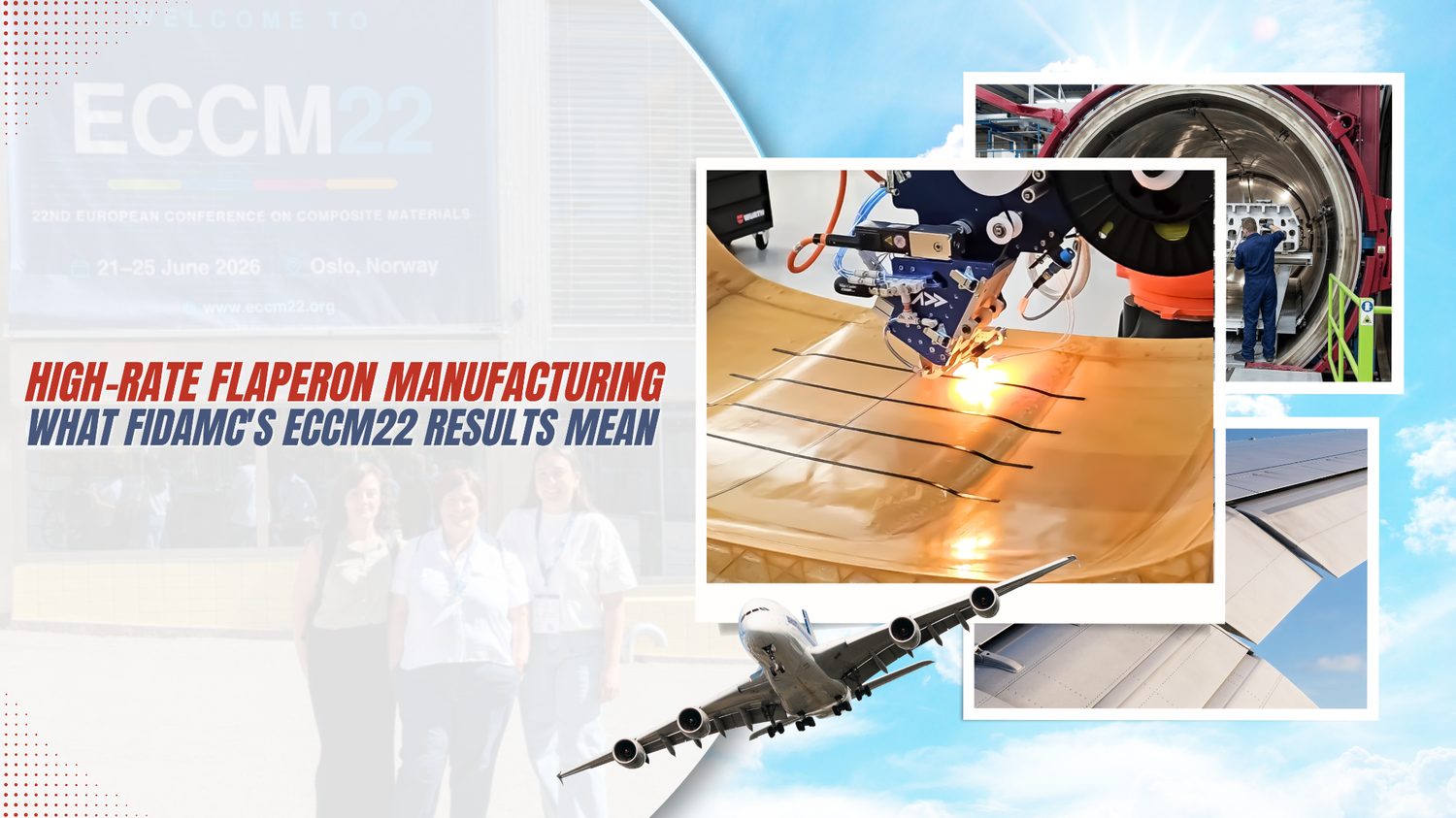 One Flaperon, Zero Autoclave Cycles — an Addcomposites analysis of FIDAMC's ECCM22 high-rate flaperon manufacturing results.