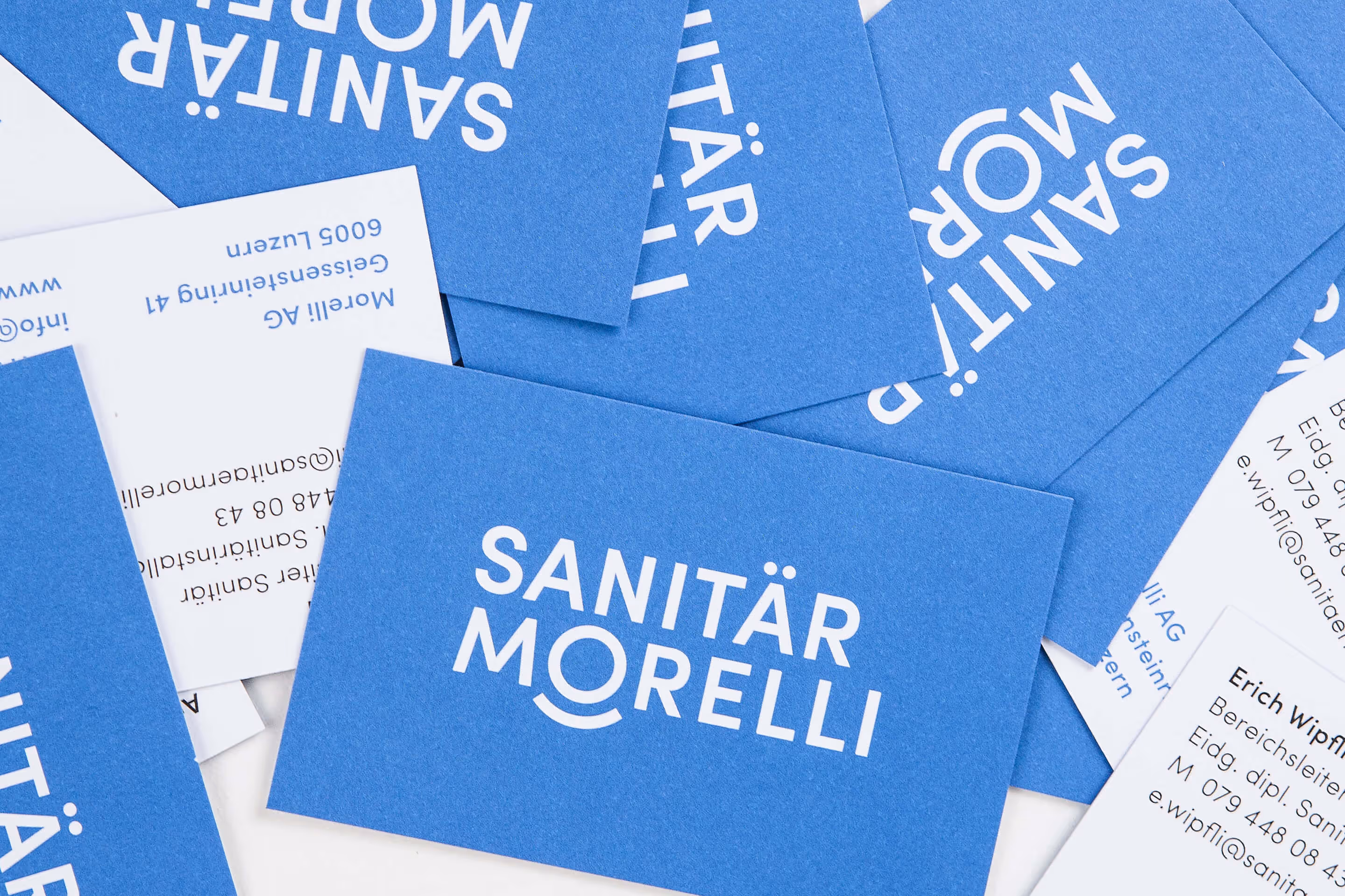 Vom Branding bis Doppelmeter – neues Corporate Design und Website für Sanitär Morelli.