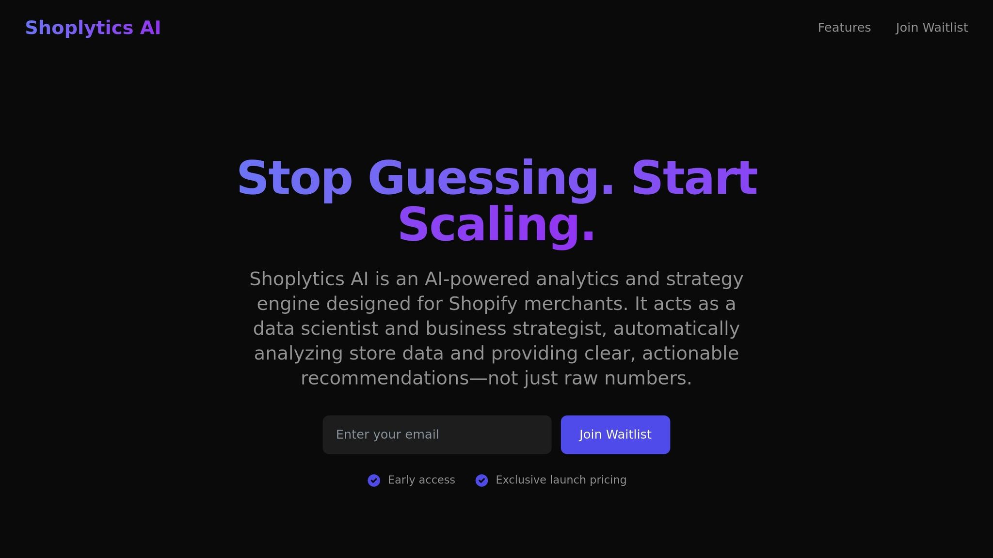 Shoplytics AI