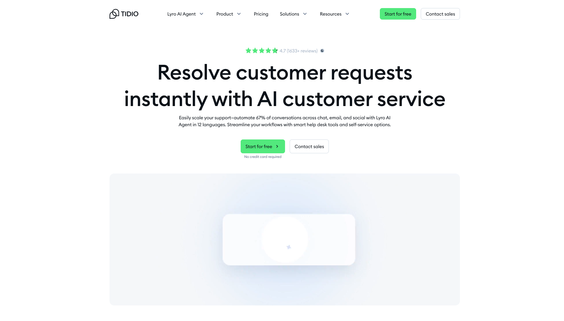 Tidio Homepage
