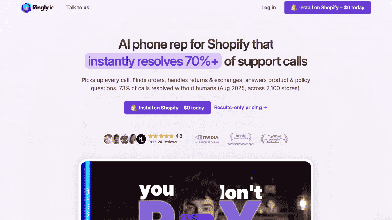 Ringly.io Homepage