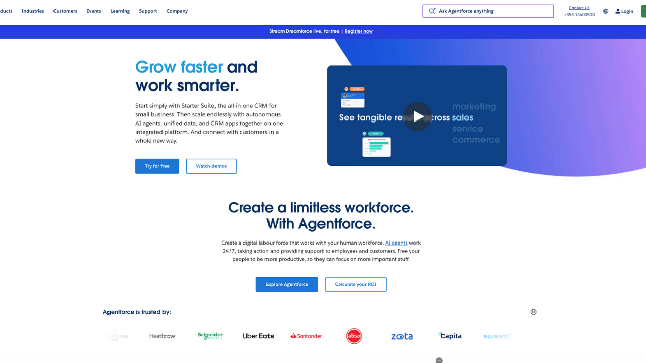 Salesforce Homepage