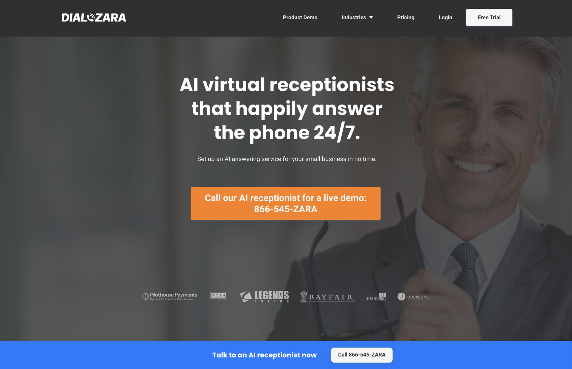 dialzara homepage