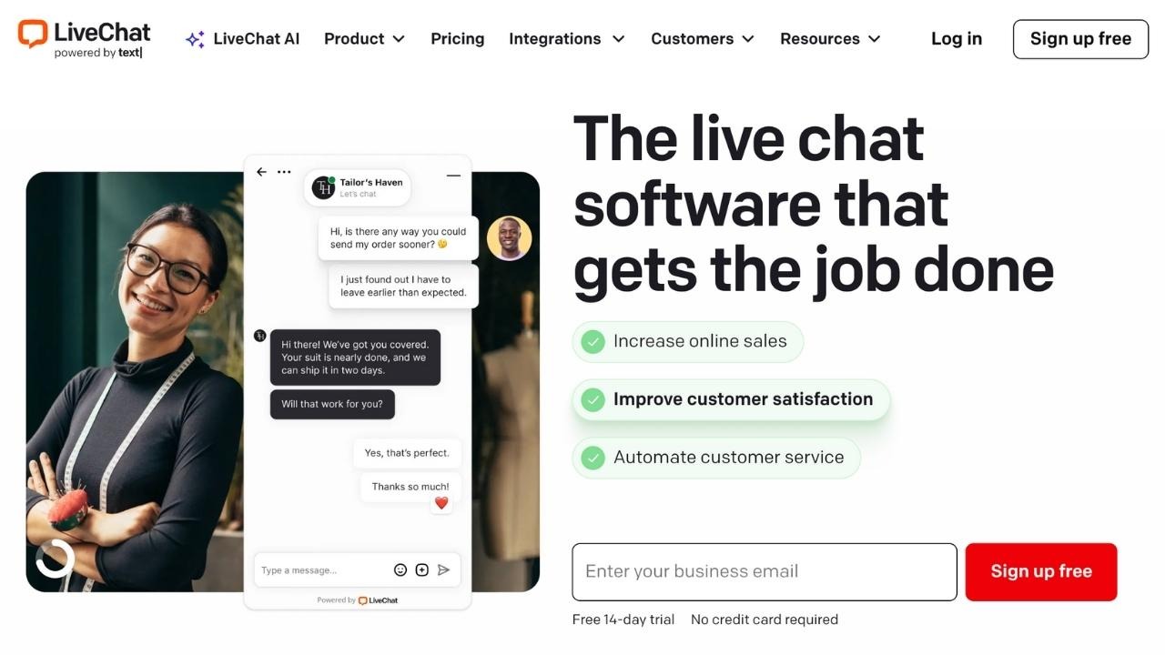 LiveChat Homepage
