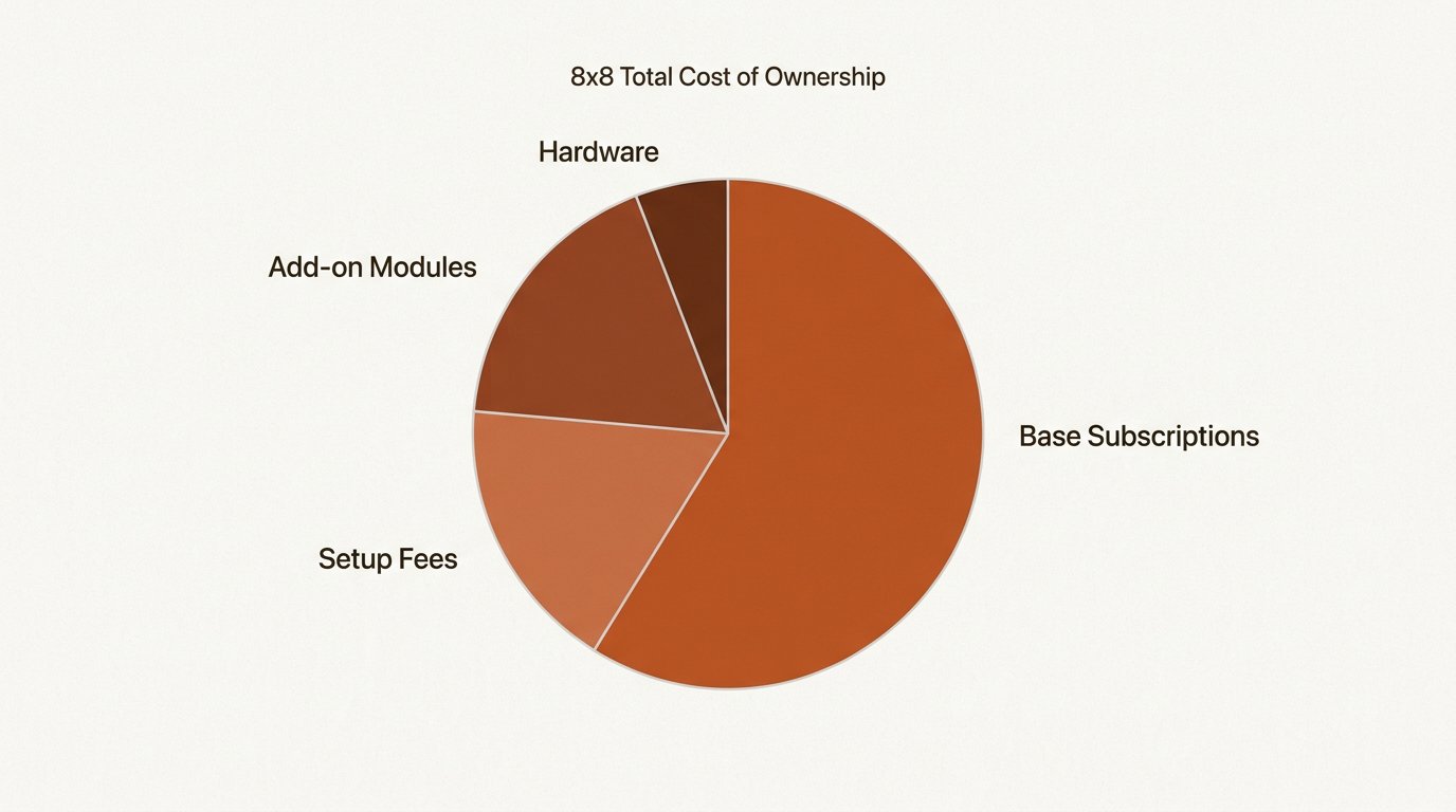 Full cost breakdown including implementation and hardware expenses beyond base subscription