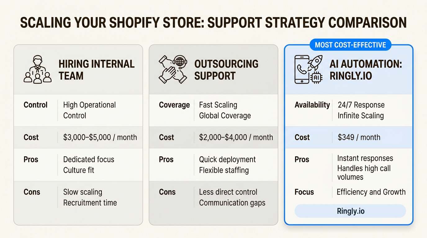 As your store grows, AI automation offers a scalable way to maintain 24/7 support without the high overhead of traditional hiring.