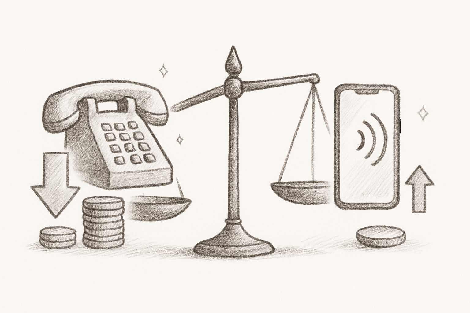 Comparison of AI customer service ROI for phone versus chat support channels