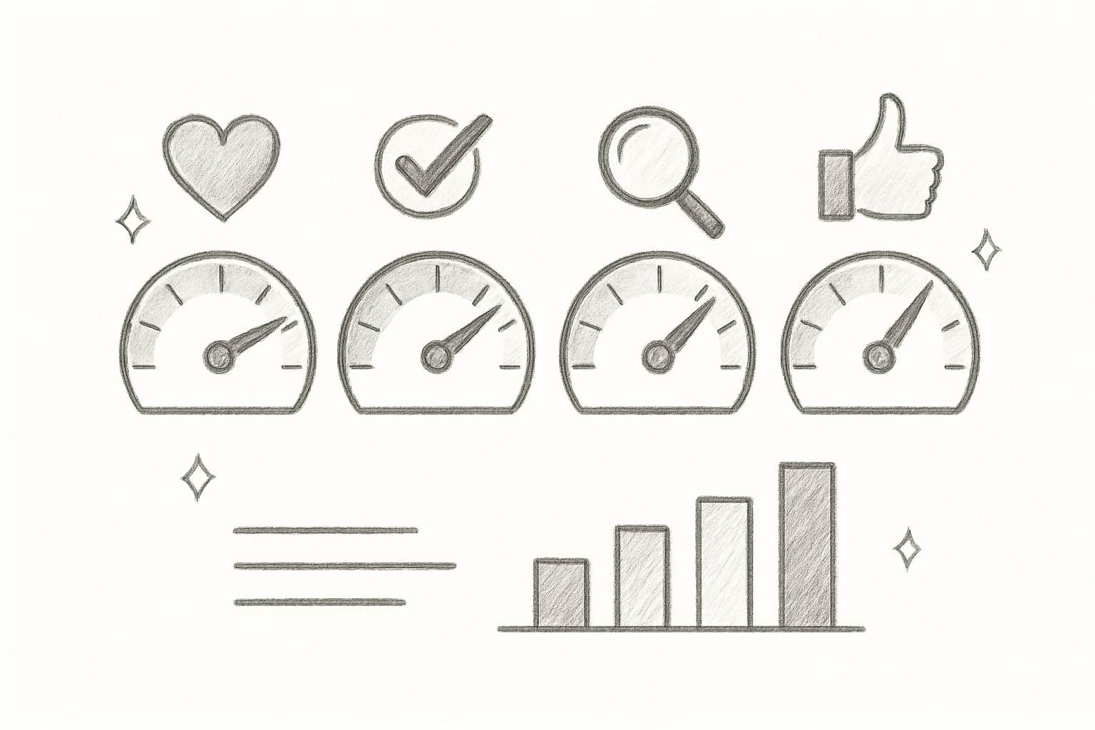 Customer experience management measurement framework showing key metrics