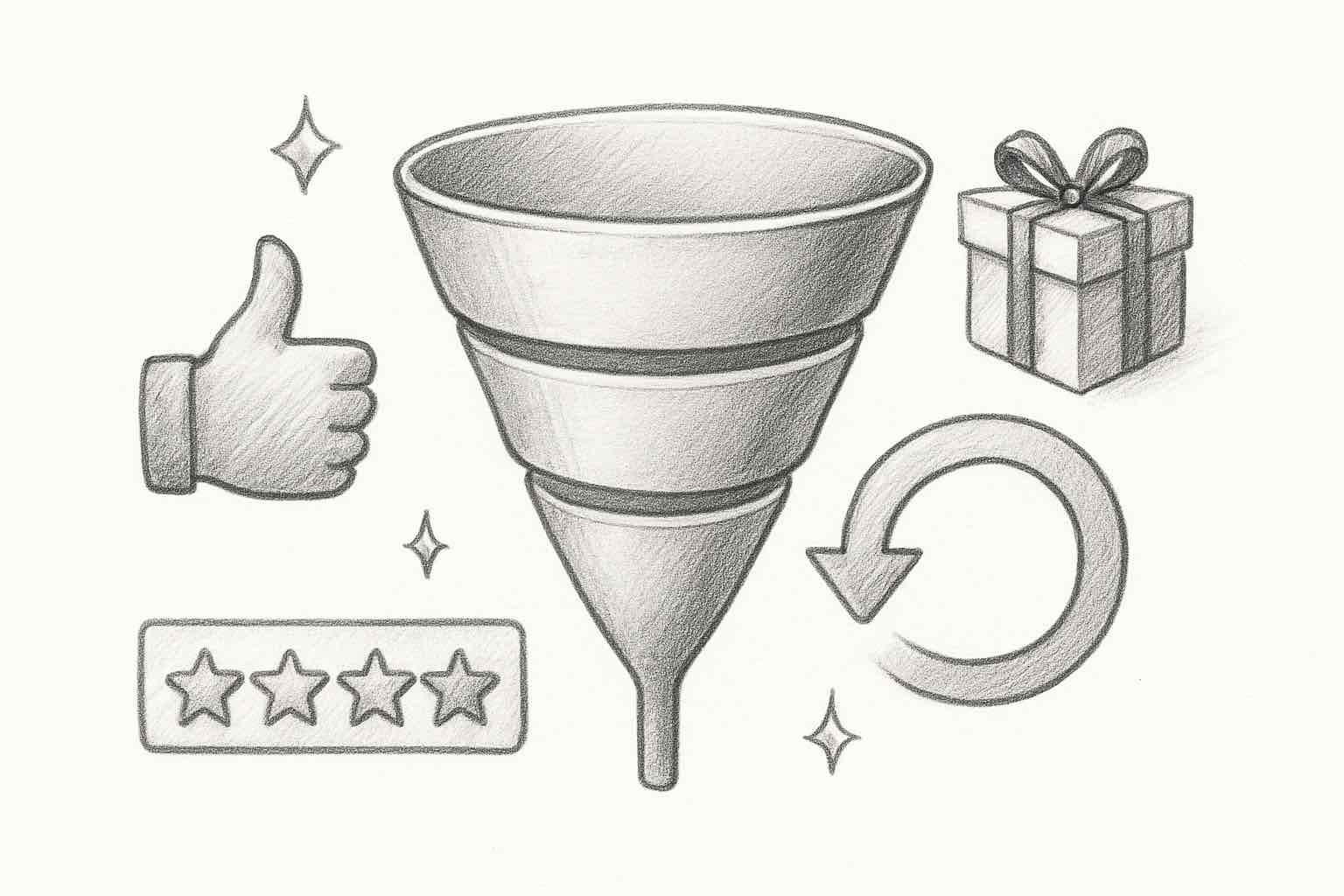 Customer loyalty infographic showing retention and engagement patterns