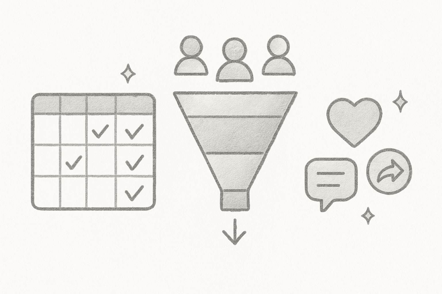 Content marketing funnel and distribution