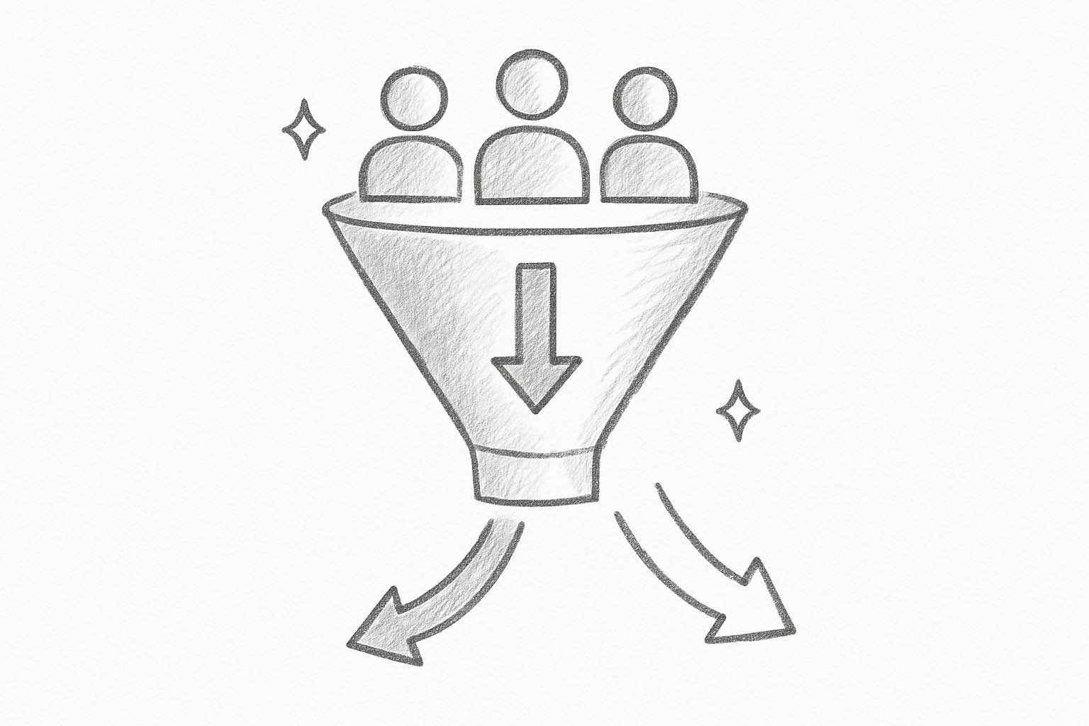 Churn funnel visual