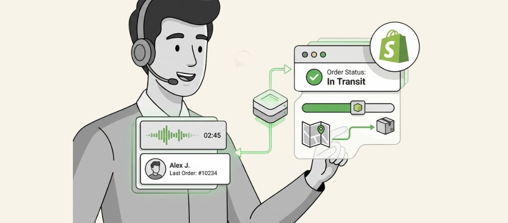can-ai-call-agents-pull-real-time-order-status-from-shopify-while-on-a-customer-call