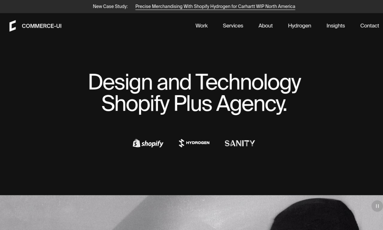 Commerce-UI homepage