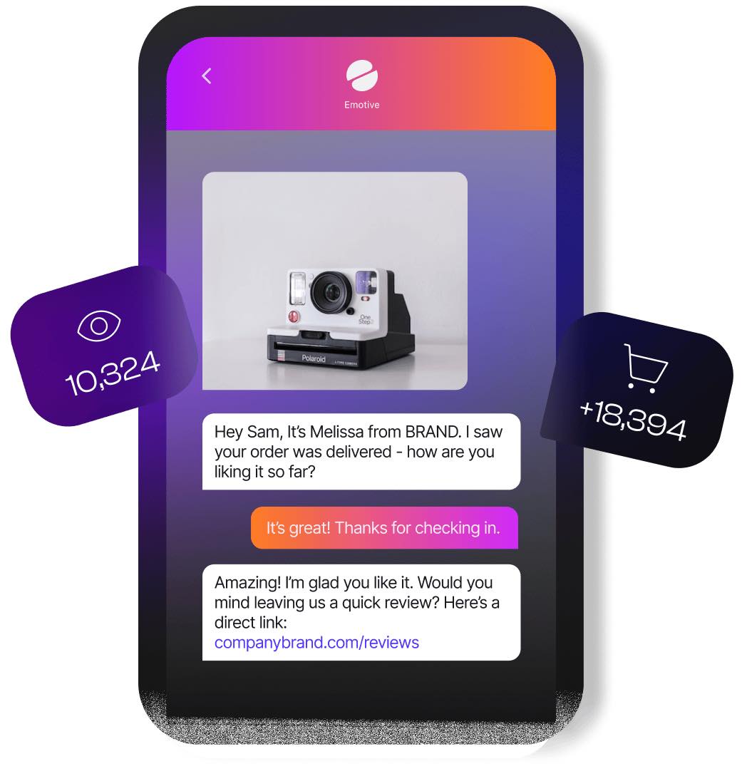 A screenshot of Emotive's homepage.