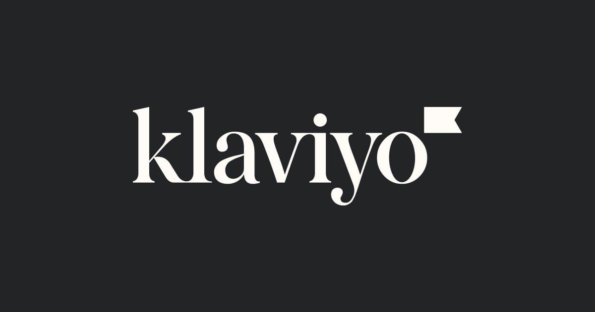 A screenshot of Klaviyo's homepage.
