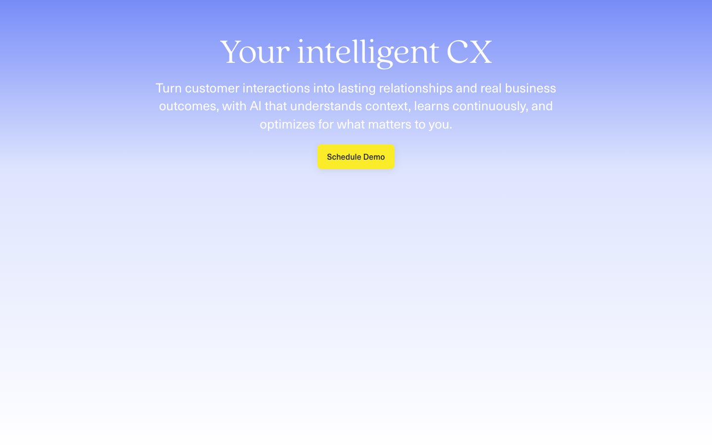 Kustomer homepage