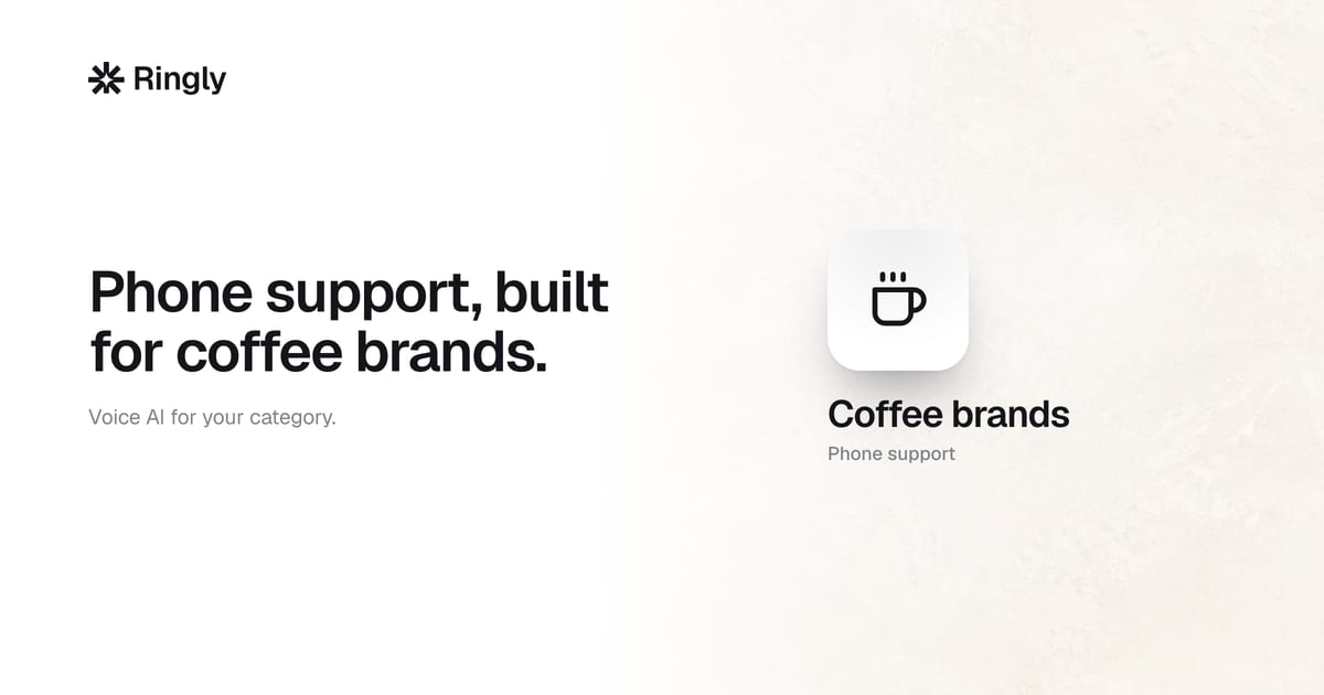 Voice AI for coffee brands: the calls it can actually take