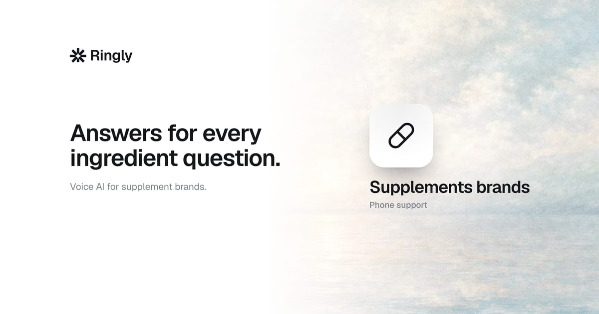 AI for supplement store customer service (2026 guide)