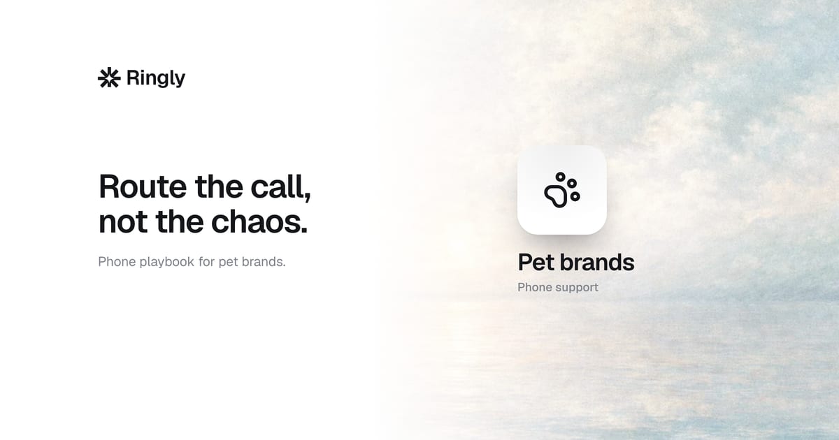 How to handle pet brand calls without drowning in them