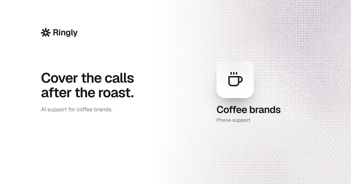 AI customer support agent for coffee brands