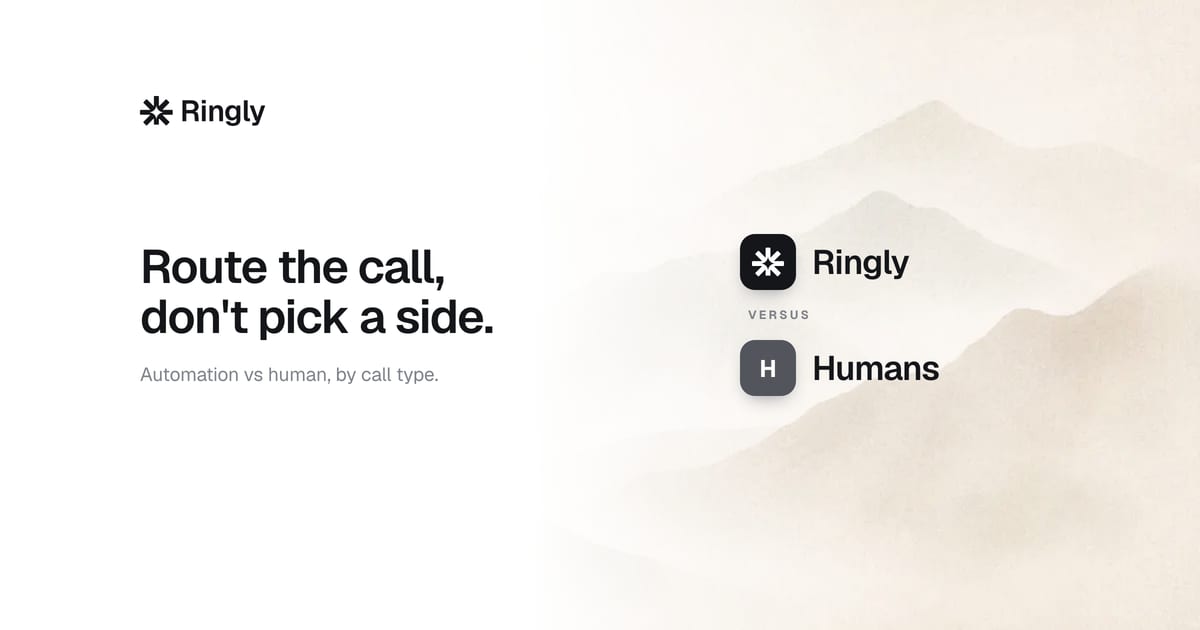 Call automation vs human agents: which calls go where