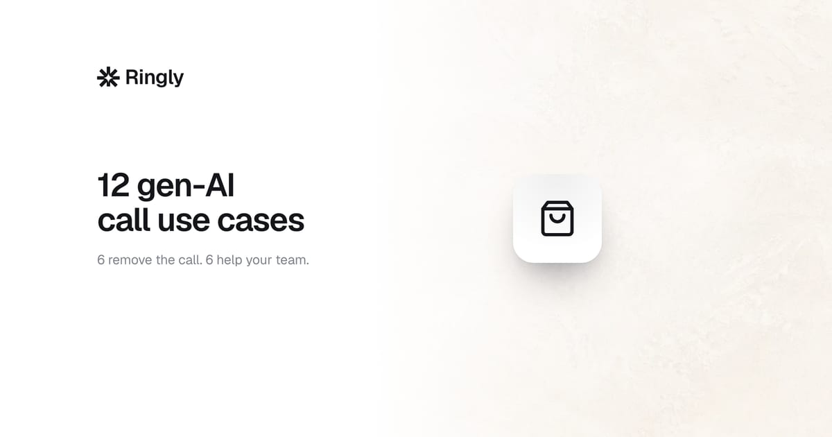 12 generative AI call center use cases that actually move the...