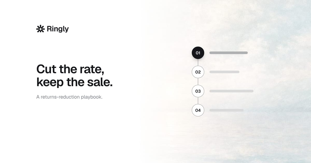 Ecommerce returns reduction: cut the rate, keep the sale