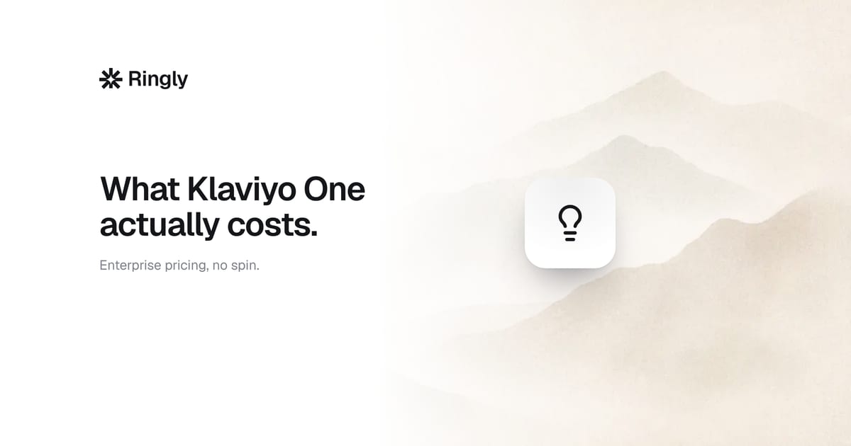 Klaviyo enterprise pricing: what Klaviyo One really costs